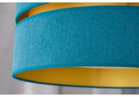 Duolla - Luster na lanku DUO 1xE27/15W/230V pr. 40 cm tyrkysová/zlatá