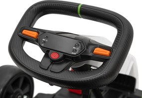 Ramiz Detská motokára na batérie Fast 3 Drift biela + funkcia Drift + motory 2x150W + rádio LED + pásy