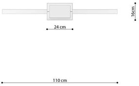 Závesné LED svietidlo Rio 110, 1x LED 70w, 3000k, w