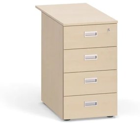 Prístavný zásuvkový kontajner PRIMO Classic, 4 zásuvky, breza