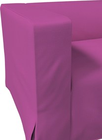 Poťah na sedačku Klippan pre 2 osoby dlhý s rohovými záhybmi farba produktu ružová látka zapletaná