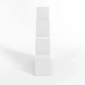 MIADOMODO stupňovitý regál veľký, voľne stojaci, biely