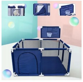 Bestent Ohrádka pre deti s loptičkami a košom 126x126x110cm BLUE