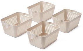 LIEWOOD Úložný kôš Makeeva Sandy – set 4 ks