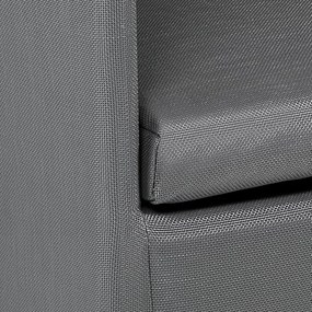 Sivá kovová záhradná stolička Bali - Tomasucci