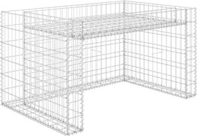 vidaXL Garáž pre kosačku s vyvýšeným záhonom 110x80x60 cm oceľový drôt