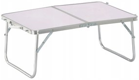 Skladací kempingový turistický stôl Komo 60 cm biely