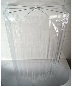 RIDDER 58200 Ombrella skladacia sprchová kabína 100 x 70 cm, priehľadná
