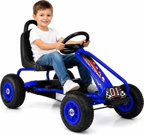 LEAN Toys Pedálový gokart G201, modrý