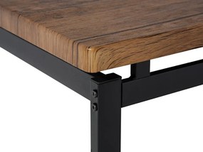 Jedálenská súprava stola a 4 stoličiek tmavé drevo/čierna ARLINGTON Beliani