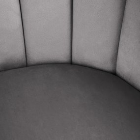 Jedálenská stolička LANA zamatová sivá 850023