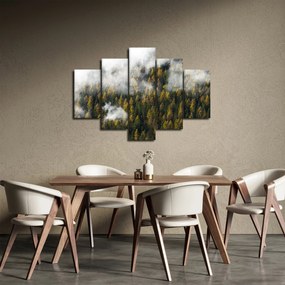 Obraz lesa v mrakoch (150x105 cm)