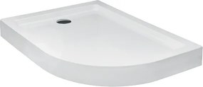 Besco Asymetrická sprchová akrylátová vanička SATURN AS 100x80 (120x90) IP BESCO-Rozmery: 100x80, BESCO-Orientácia: Ľavá