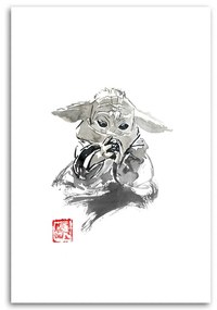 Gario Obraz na plátne Star Wars, Baby Yoda - Péchane Rozmery: 70 x 100 cm
