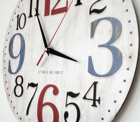 SENTOP | Nástenné drevené hodiny - štýlový dekoračný prvok I SENTOP HLC91293 analógové