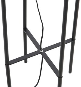 Priemyselná stojaca lampa čierna - Bliss Vefa