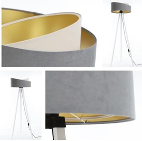 Stojacia lampa GALAXY 1xE27/60W/230V šedá/biela