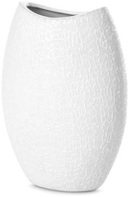KERAMICKÁ VÁZA RISO 18X9X26 CM BIELA