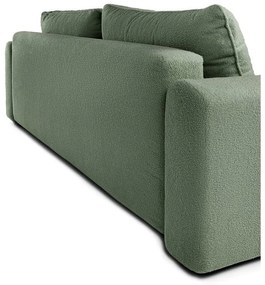 Zelená rozkladacia pohovka z textílie buklé 247 cm Quinoa – Bonami Selection