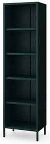 Knižnica do obývačky MARIO, 500 x 1800 x 350 mm, Modern: fľaškovo zelená farba