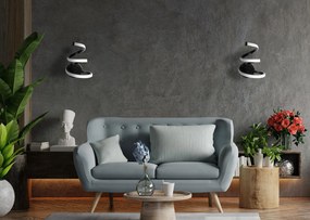 Toolight Toolight, LED nástenná lampa APP1052-W, čierna, OSW-01069
