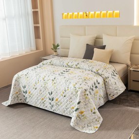 Prehoz na posteľ CITRUS GARDEN, biely Rozmer: 170 x 210 cm