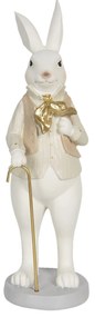 Veľkonočné dekoračné soška králika s paličkou - 12 * 9 * 31 cm
