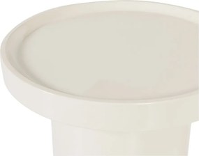 Lesklý okrúhly odkladací stolík ø 40 cm Veluna – WOOOD