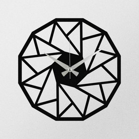 Nástenné hodiny Triangle S007 Black , 48 x 48 cm