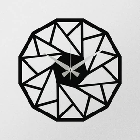 Nástenné hodiny Triangle S007 Black , 48 x 48 cm