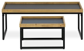 Autronic BONTEC Konferenčný stolík 100x60cm, mdf, dub, CT-611 OAK Farba: Šedá