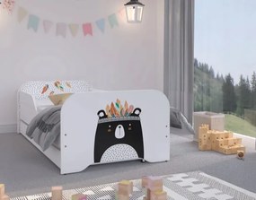 Čarovná detská posteľ 160 x 80 cm s motívom veľkého medveďa