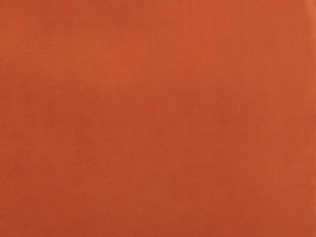 Zamatová posteľ 140 x 200 cm oranžová FLAYAT Beliani