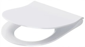 Cersanit City Oval, antibakteriálne SLIM toaletné sedátko z duroplastu, biela, K98-0146