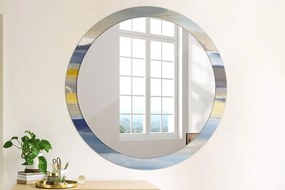 Okrúhle ozdobné zrkadlo Abstraktný obrázok fi 100 cm