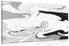 Obraz abstraktný vzor v čiernobielom prevedení - 120x80