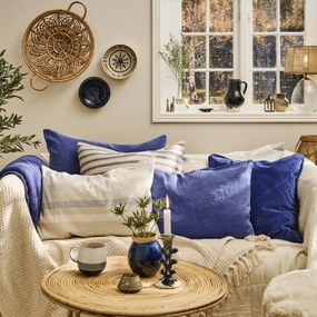 Ib Laursen Ľanový poťah na vankúš Indigo 50 × 70 cm