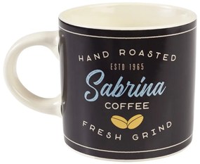 Antracitový/krémový keramický hrnček 350 ml Sabrina – Rex London