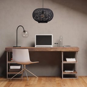 Toolight Toolight, stropné svietidlo 40cm 1xE27 APP1321-1CP, čierna, OSW-02695