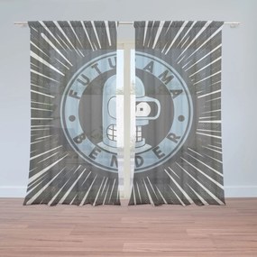 Sablio Záclony Futurama Bender Vesmír: 2ks 150x250cm