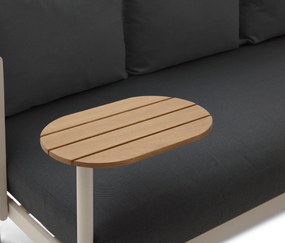 Záhradná pohovka s 2 otočnými stolíkmi