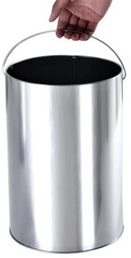 SongmicsHome Stojanový popolník s odpadkovým košom SMOKE, 60,5x24,5cm, čierna