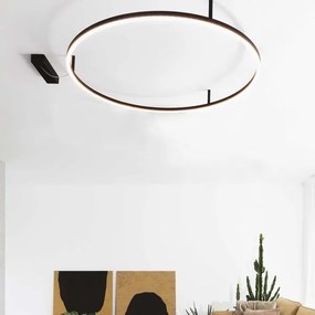 Ideal Lux - LED stropné svietidlo ORACLE SLIM LED/29W/230V 3000K pr. 50 cm čierna