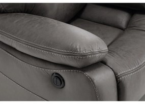 Relax kreslo s elektrickým polohovanim MULLEN GREY