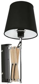 Nástenné svietidlo MITO 1xE27/40W/230V čierna