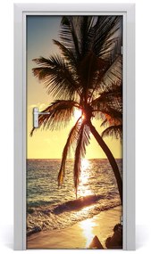 Fototapeta na dvere tropická pláž 75x205 cm