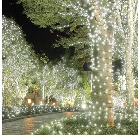 Vianočné svetielka vonkajšie FLASH studená biela 1000 LED