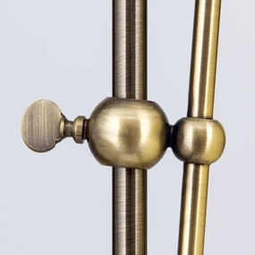 Orion Stl 12-1101/1 - Stojacia lampa TONIA 1xE27/60W/230V 183 cm biela/bronz