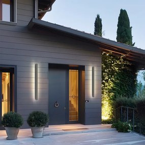 Brilagi - LED vonkajšie nástenné svietidlo LINEAR LED/22W/230V 4000K IP65 antracit