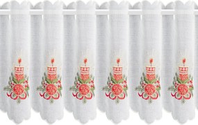 KRÁTKA ZÁCLONA NA PÚTKACH XMAS17 145X40 CM VZOROVANÁ